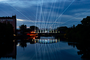 Illumination Weserbrücke Nienburg